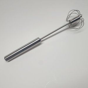 1 Piece Semi Automatic Egg Pancake Beater Stainless Steel Kitchen Utensil New